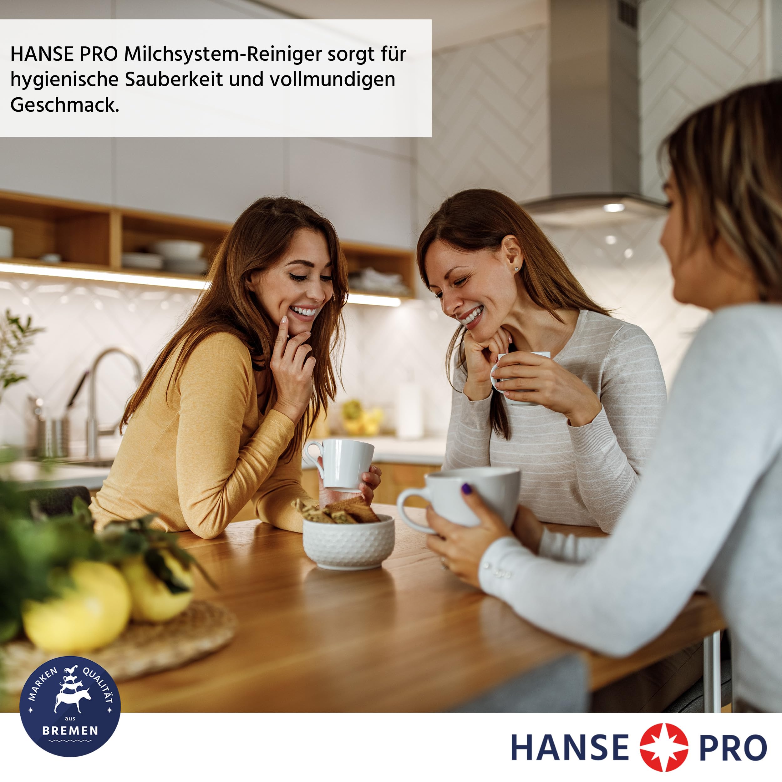 HANSE PRO Milchsystem-Reiniger, 1 x 1000 ml I Milch-Reiniger I Milchschaum-Reiniger I Reiniger für Milchaufschäumer, Kaffeevollautomaten Sahneautomaten I ideal für Jura Krups Philips uvm.