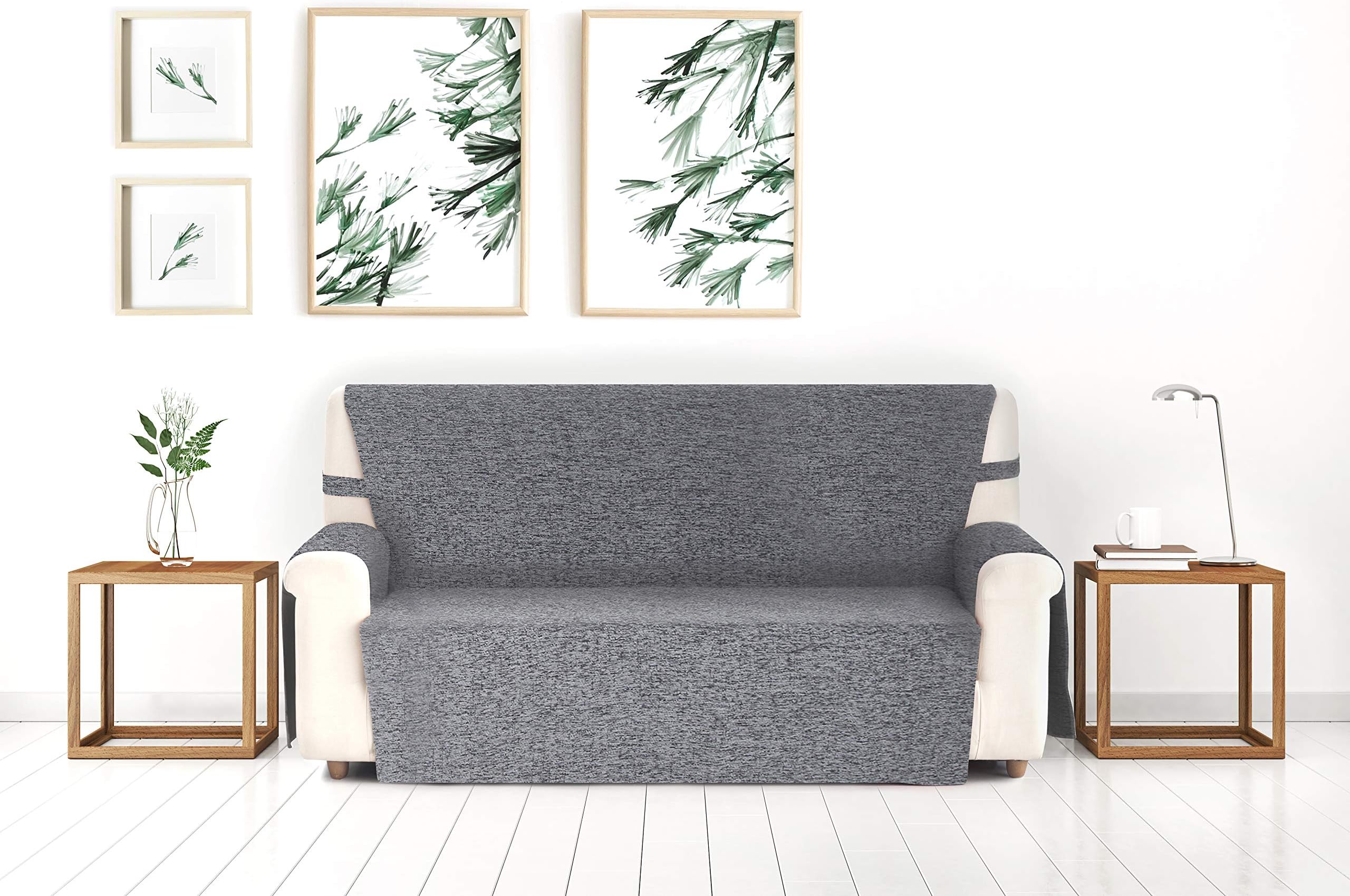 Blindecor Paula - Sofa Protector 4 Seats grey