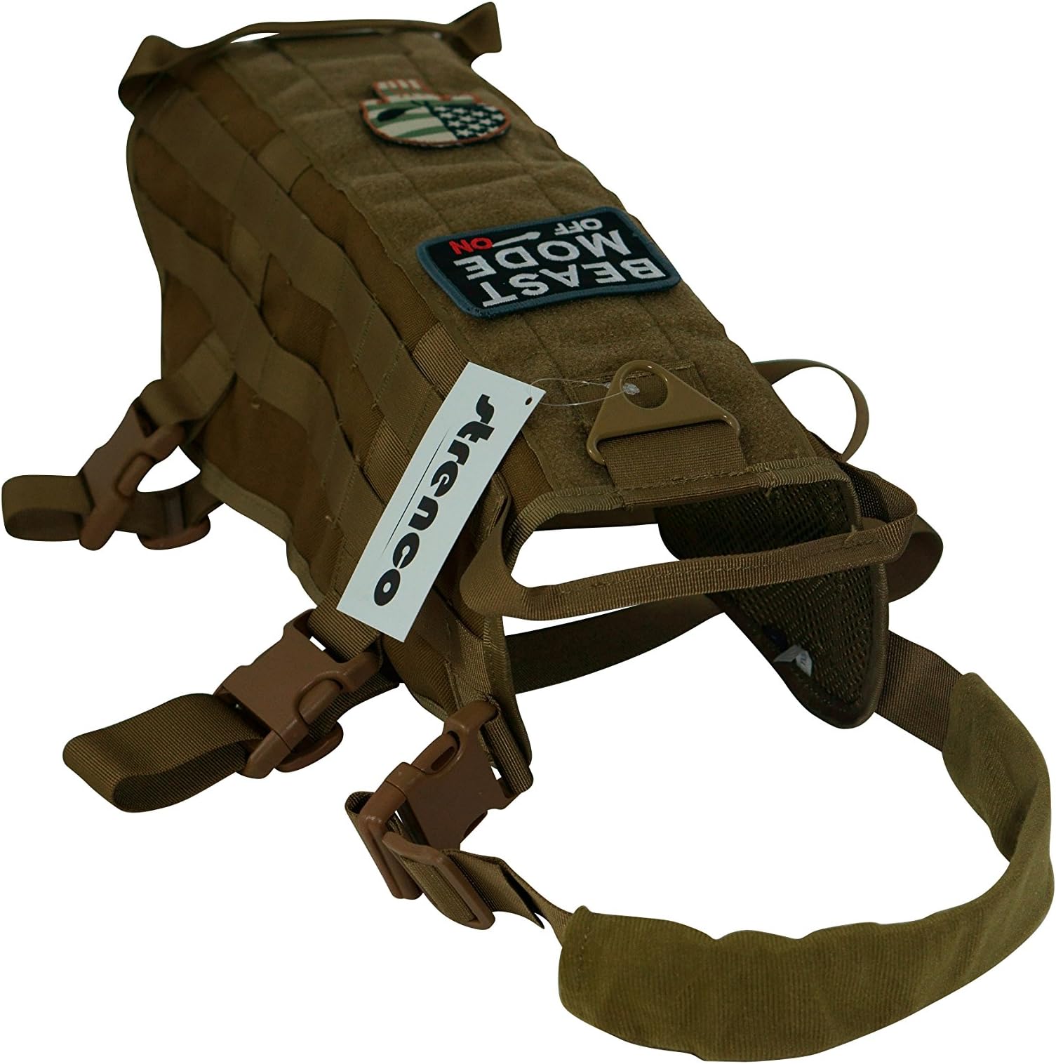 Tactical Training Dog Vest Harness (`Brown, Large)