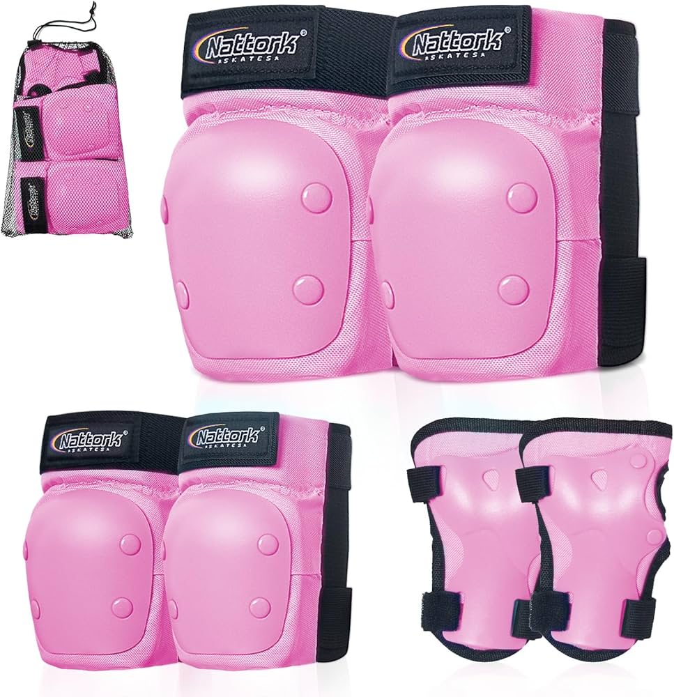 Amazon | Nattork スケートボード プロテクター 6点セット 手首 肘 膝