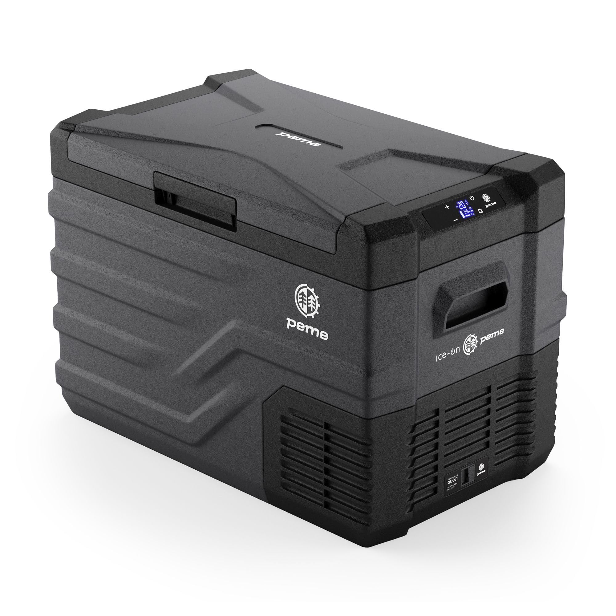 Peme Kühlbox Auto Kompressor Elektrisch Camping Kühlschrank Tragbar 35,3L 12V 24V 220-240V LCD Display