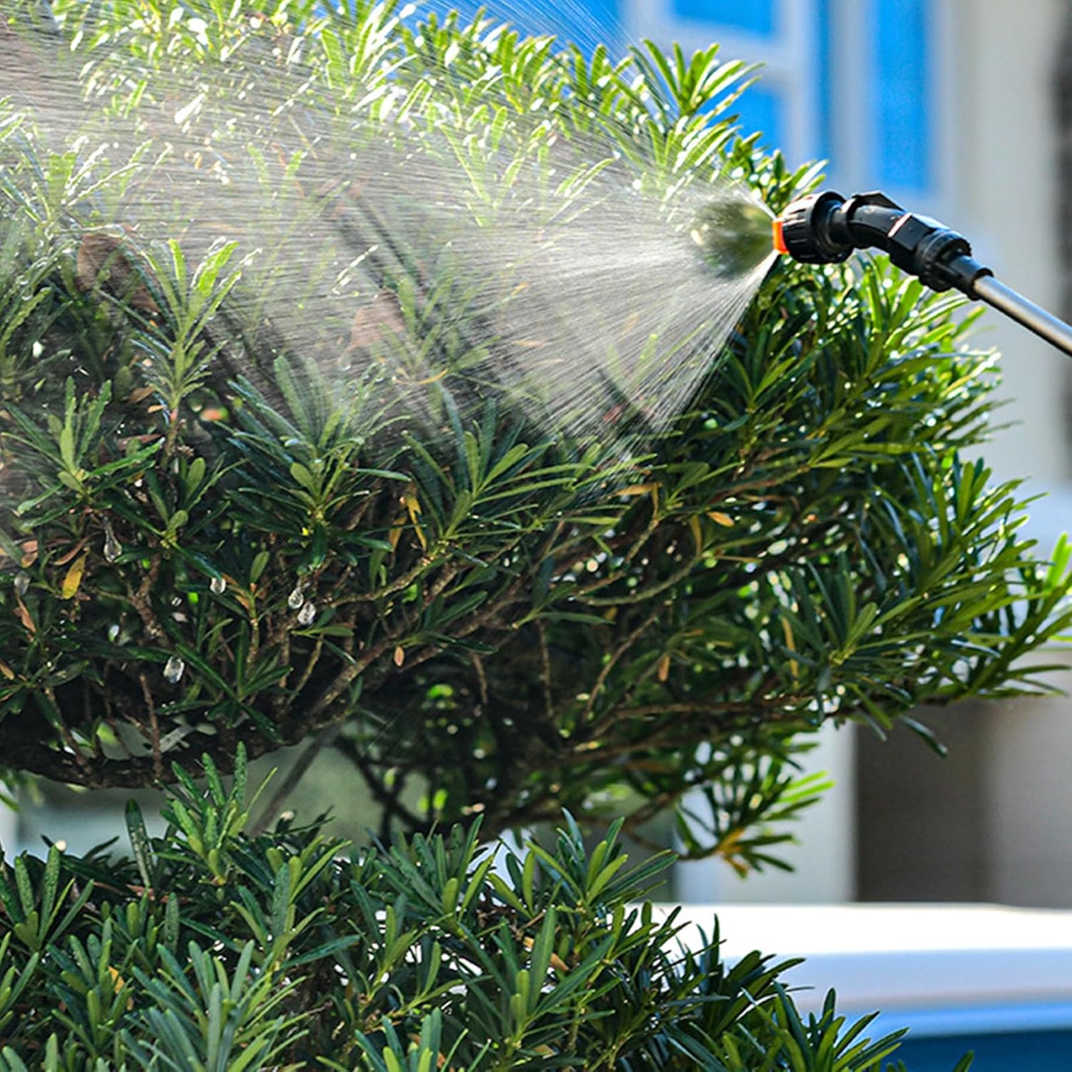 Automatic Electric Plant Sprayer Battery Operated Garden with Retractable Wand Long Hose for Efficient Watering Weeding