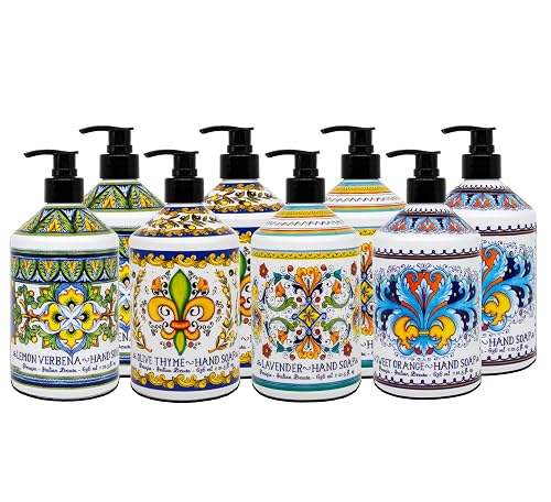Perugia Italian Deruta Hand Soap 21.5 fl oz Bottles 8-Pack
