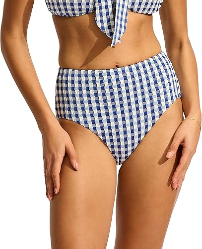 Seafolly Women's High Waisted Full Coverage Low Legline Bikini Bottom