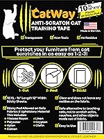 Vista 9 de Paquete de 20 protectores de muebles antiarañazos para gatos, protector de sofá para gatos, cinta disuasoria de entrenamiento para arañazos de sofá