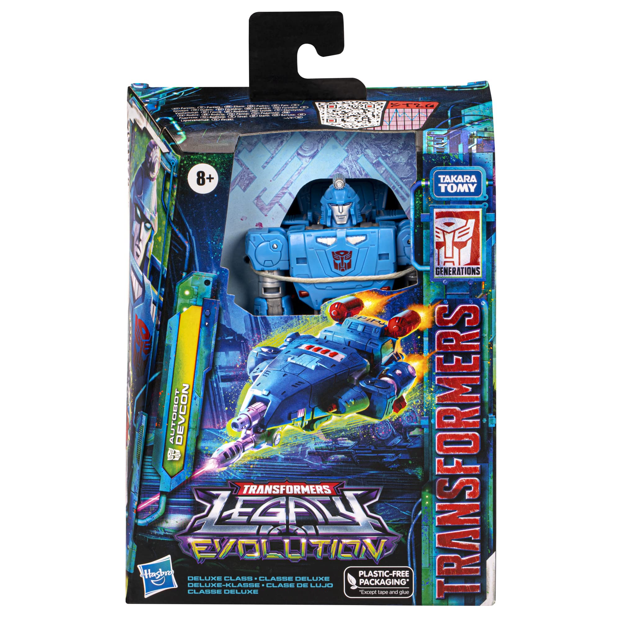 Transformers: Legacy Evolution Deluxe, action figure di Autobot Devcon, 14 cm