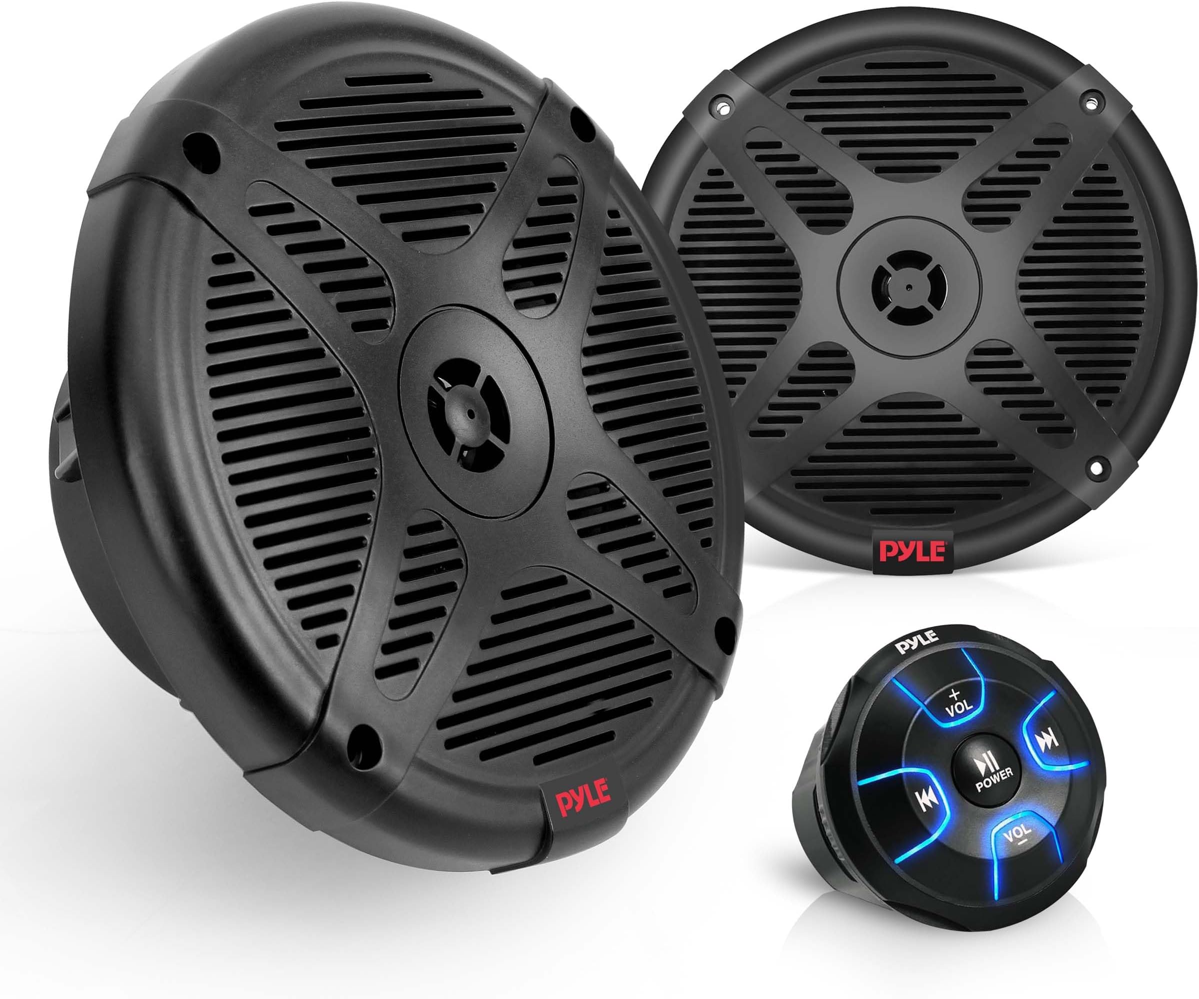 Pyle 6.5'' Dual Marine Speakers Kit WaterproofRated w