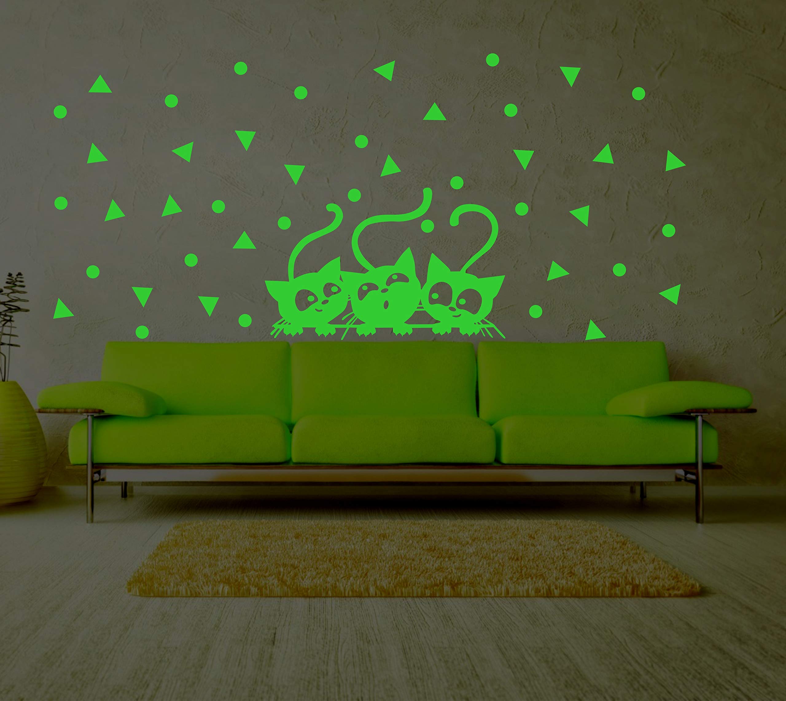 DreamKraft Kids Radium Wall Sticker Glow in Dark Room, Green, 51x26 CM (B08C2JKHZZ) Amazon Price History, Amazon Price Tracker