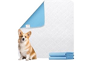 Washable 34"x36" Pee Pads for Dogs, Set of 2 Super Absorbent Reusable...