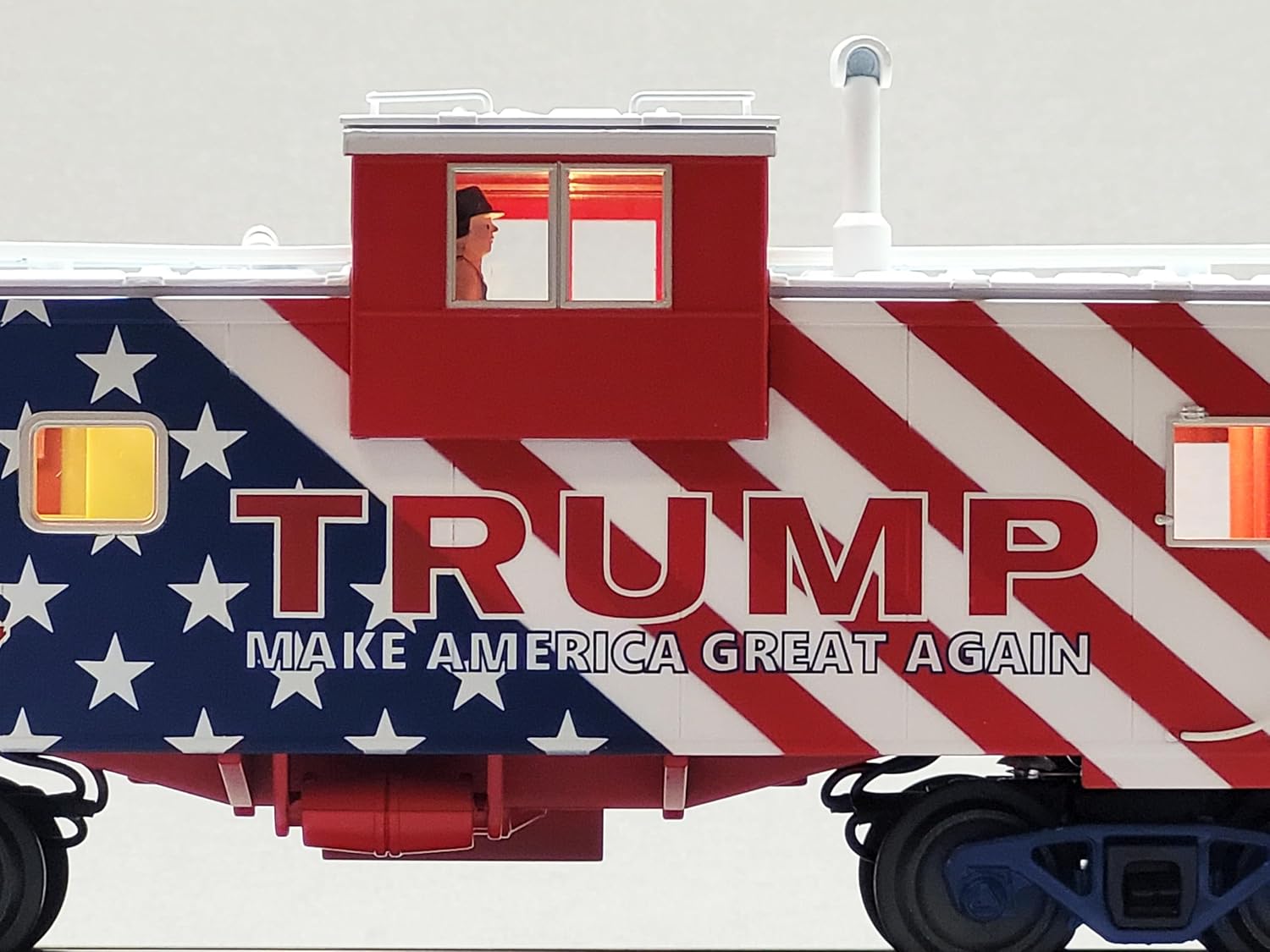 Extended Vision Caboose 'Donald J. Trump' #4547 by MTH Electric Trains