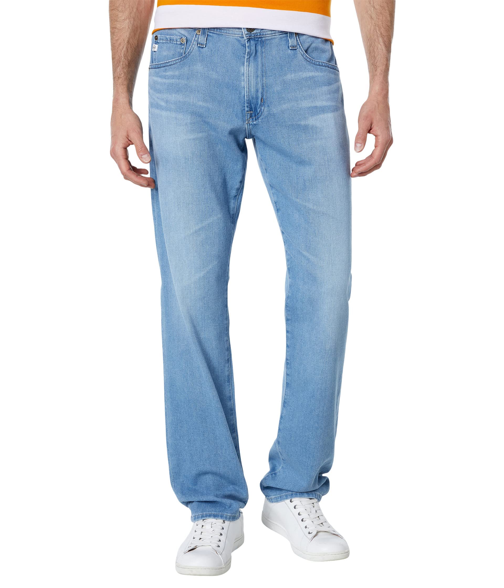 AG Adriano Goldschmied Men's The Graduate Tailored Straight SUD Sueded Stretch Sateen 32"
