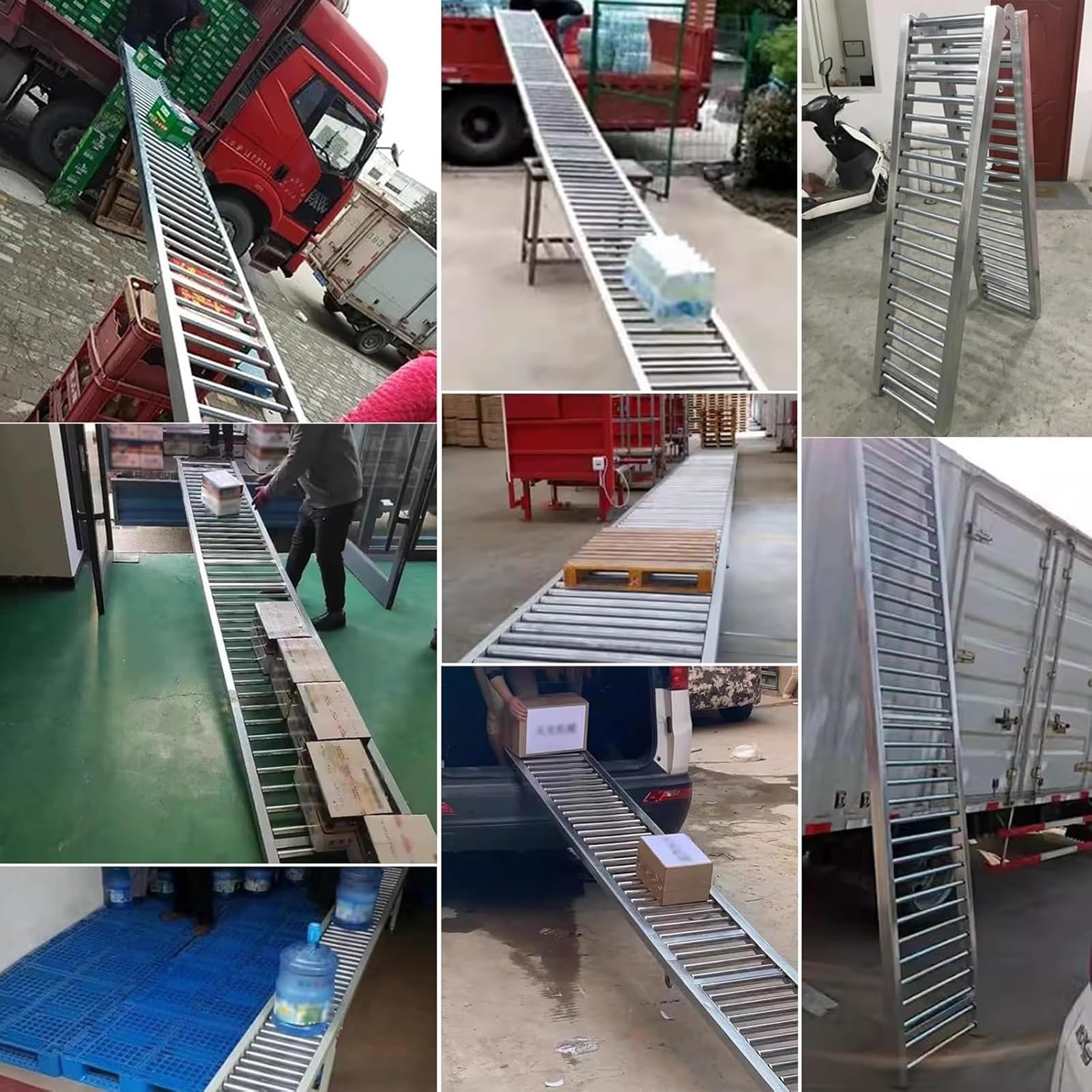Modulare Schwerlast-Förderrollen, Schwerkraftgespeiste Rollenbahnen (nicht Angetrieben); Geeignet For Lager, Materialtransport, Fabriken, Holzbearbeitung(100x50cm/39.3x15.7in)