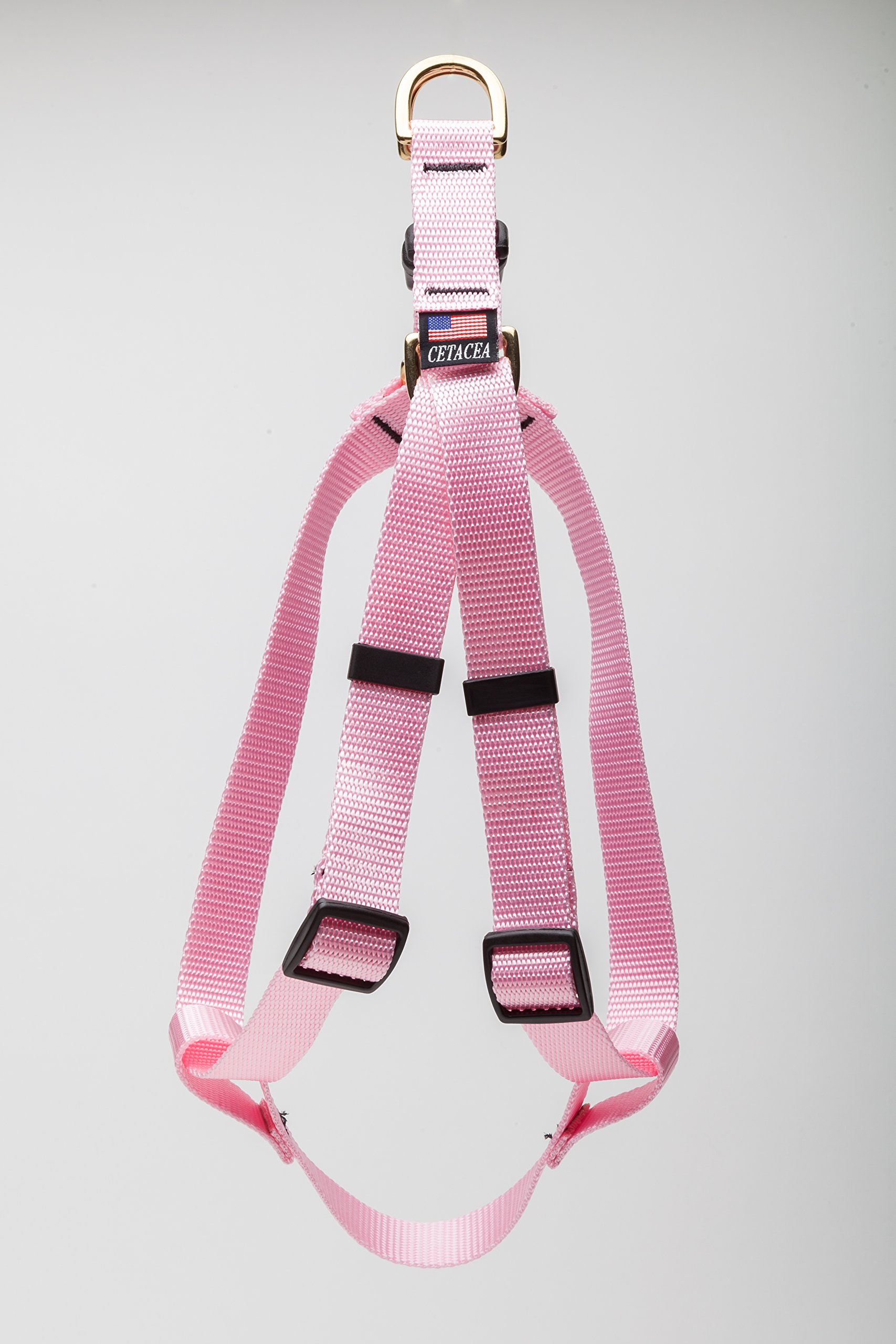 Cetacea Step-in Pet/Dog Harness - Webbing Width 5/8" Distance Around Torso 14" - 22" - Small - Baby Pink