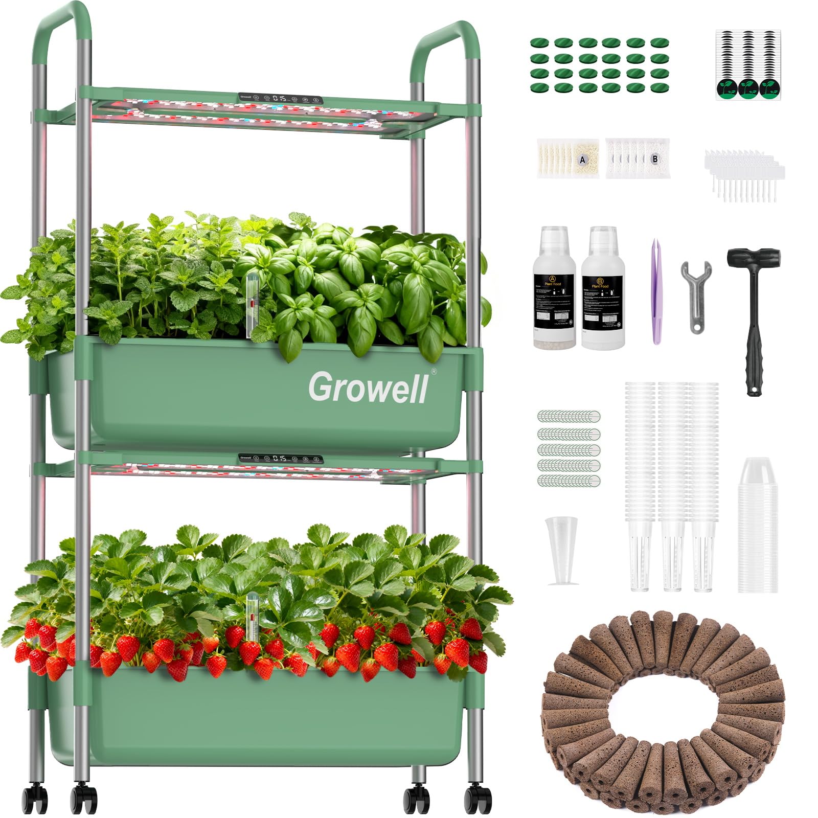 Amazon.com: Growell Hydroponics Growing System Kit, 54 Pods