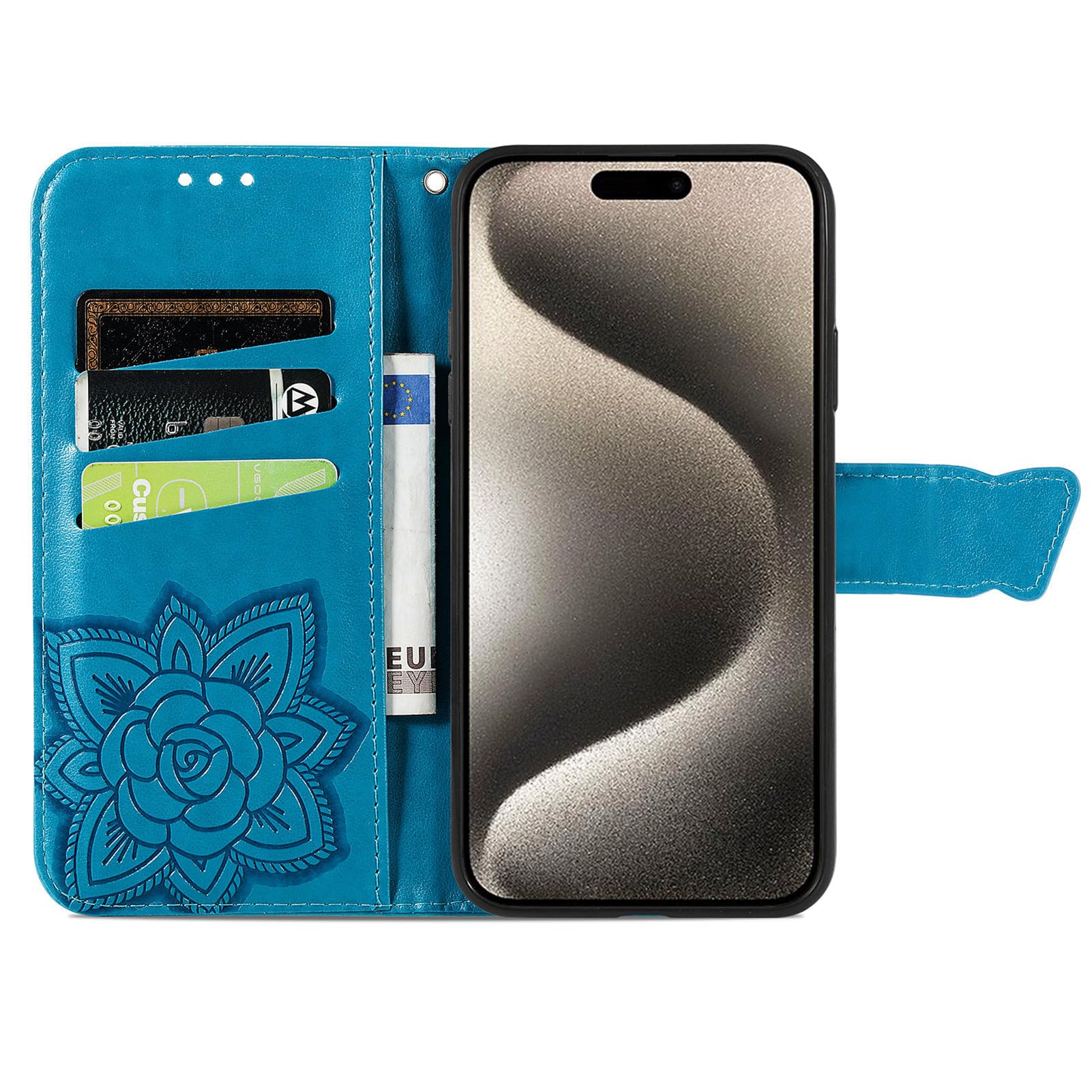 FALUWONRU Custodia per iPhone 12 mini/13 mini,Gatti carini e colorati Cover Portafoglio Protettiva Libro Flip Caso Phone Magnetica Custodie in Con Slot per Schede e Magnetica Supporto,Verde