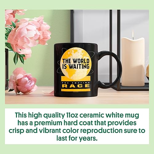 Miniatura 3 de Taza de café negra Amazing Race Waiting World de 11 oz