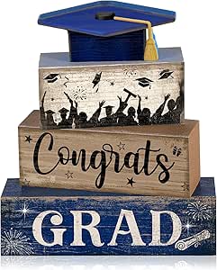 Amazon.com: CroBlissful 4 Pcs Graduation Table Decorations Graduation ...