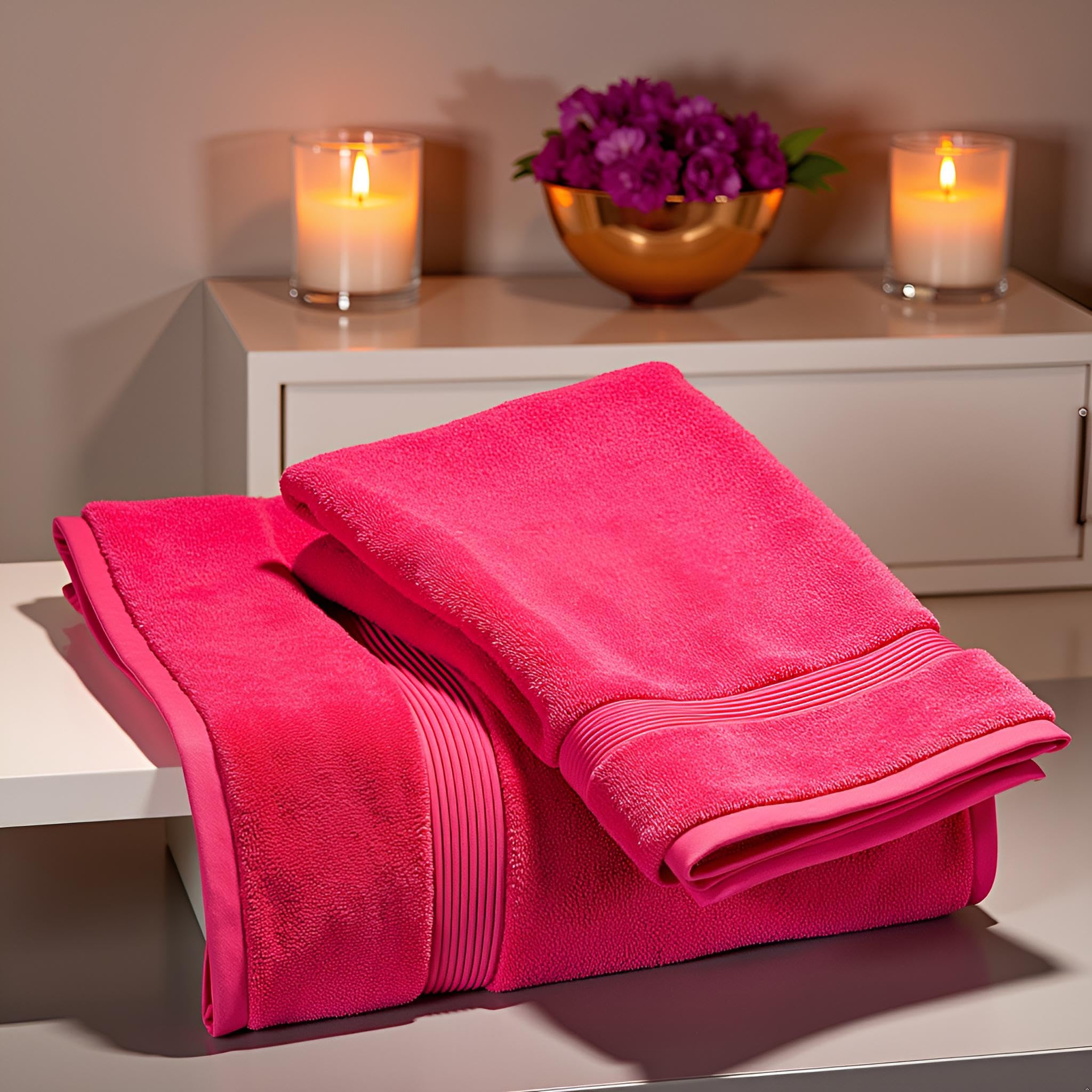 Diamond Tex Premium Extra Large Bath Sheet jumbo towels (90x150 cm-600 GSM) 100% Egyptian Cotton towels bath sheet - Image 7