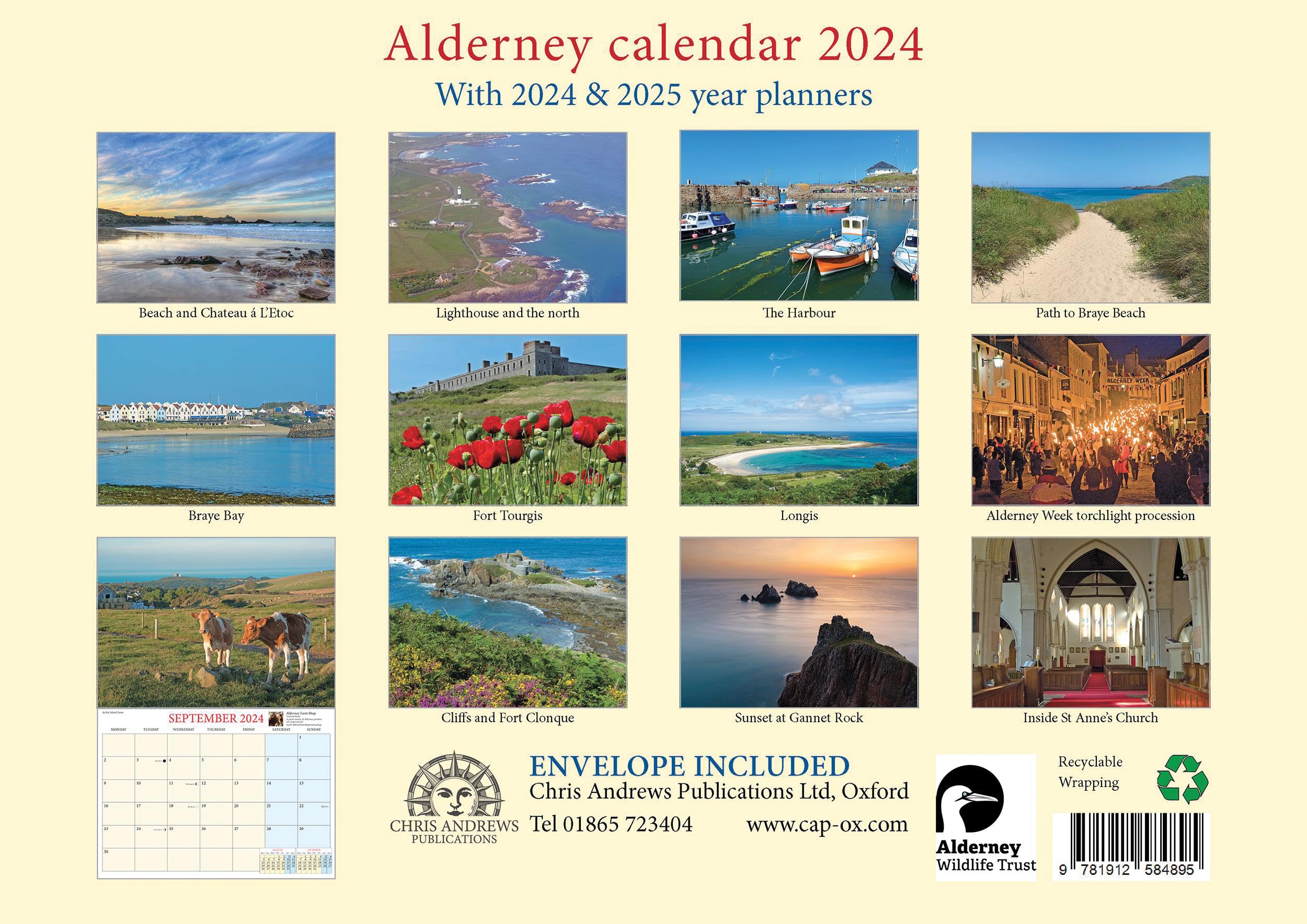 Alderney A4 Calendar - 2024, 298 x 210mm - Image 2