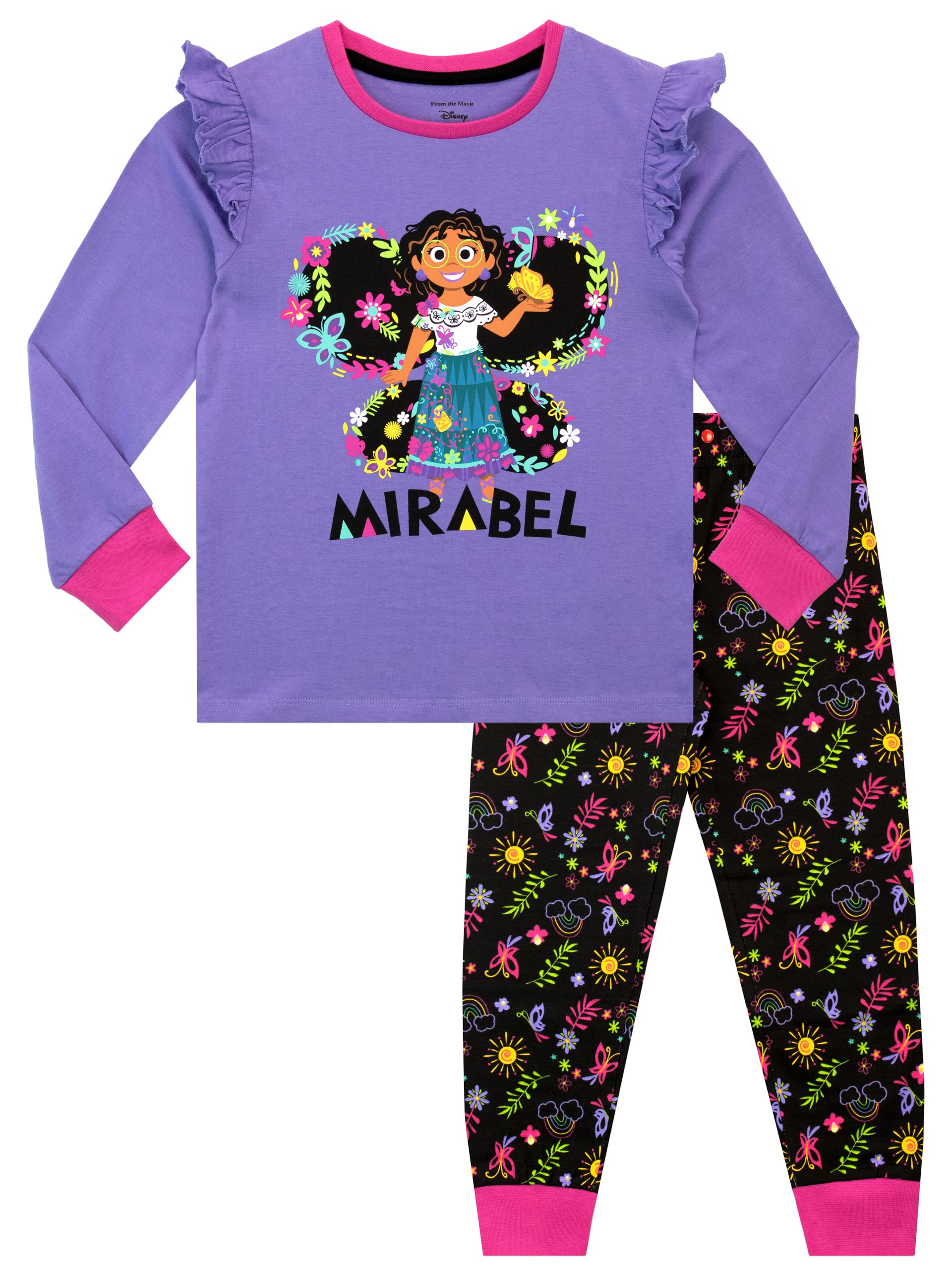Disney Girls Purple Mirabel Encanto Pyjamas 6-7 Years