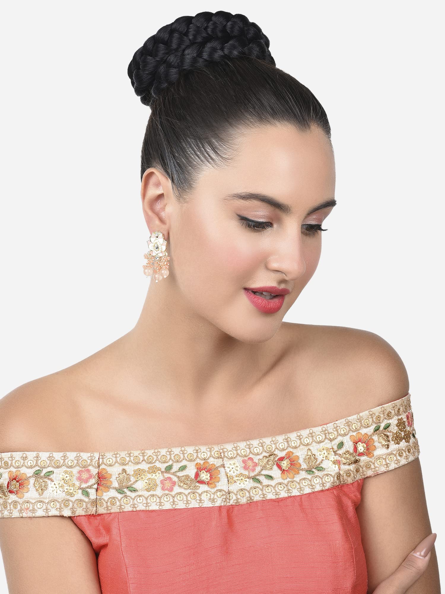 Meenakari Ethnic Cluster Beads Drop Earring, Gift for Her