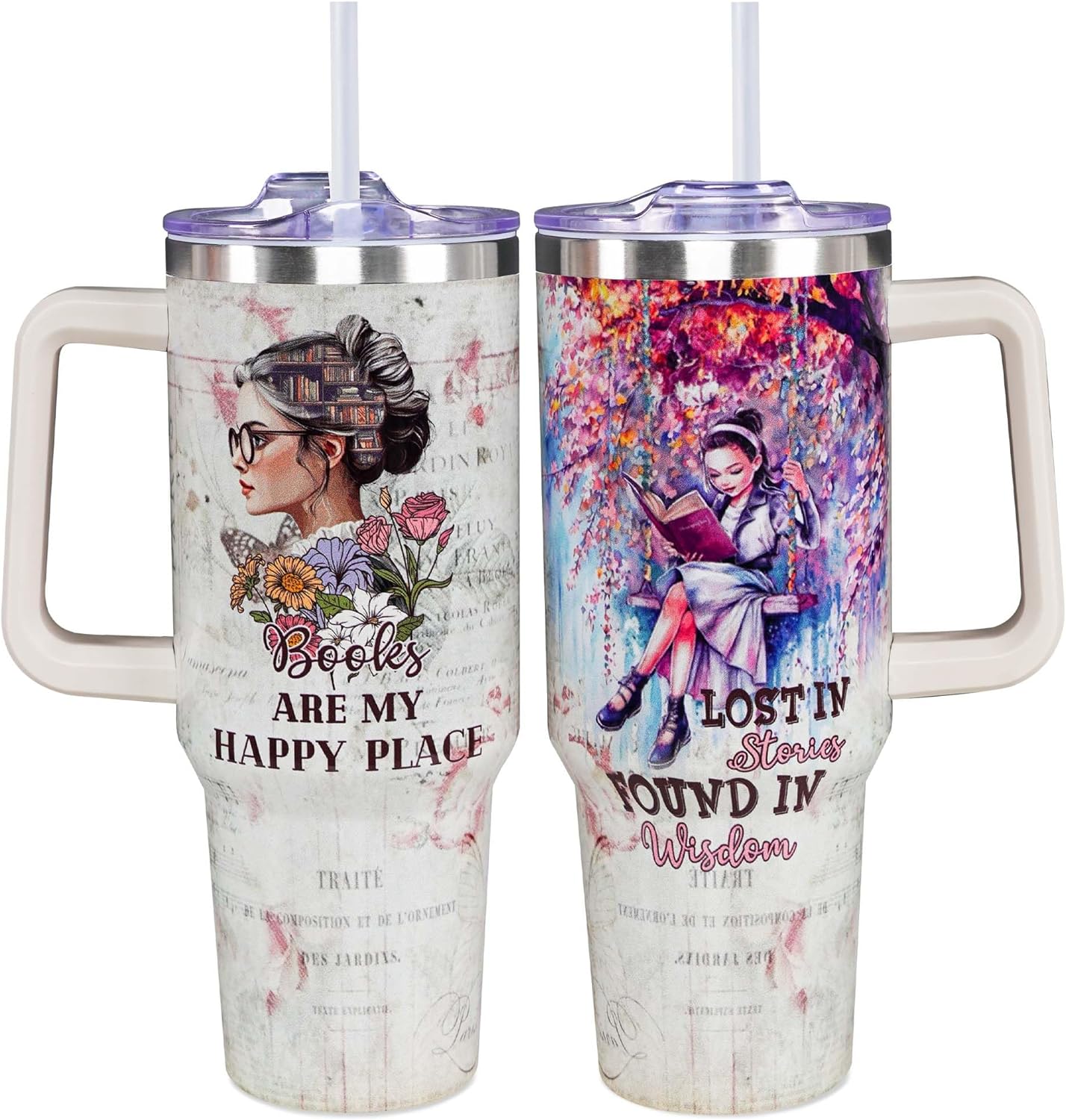 Reading Gifts for Women – Book Lover Tumbler, Gifts For Book Lover On Christmas, Birthday – Librarian Bookworm Bookaholic Tumbler, Gifts for Her – Book Lover Cup, Book Lover Mug, Bookish Tumbler