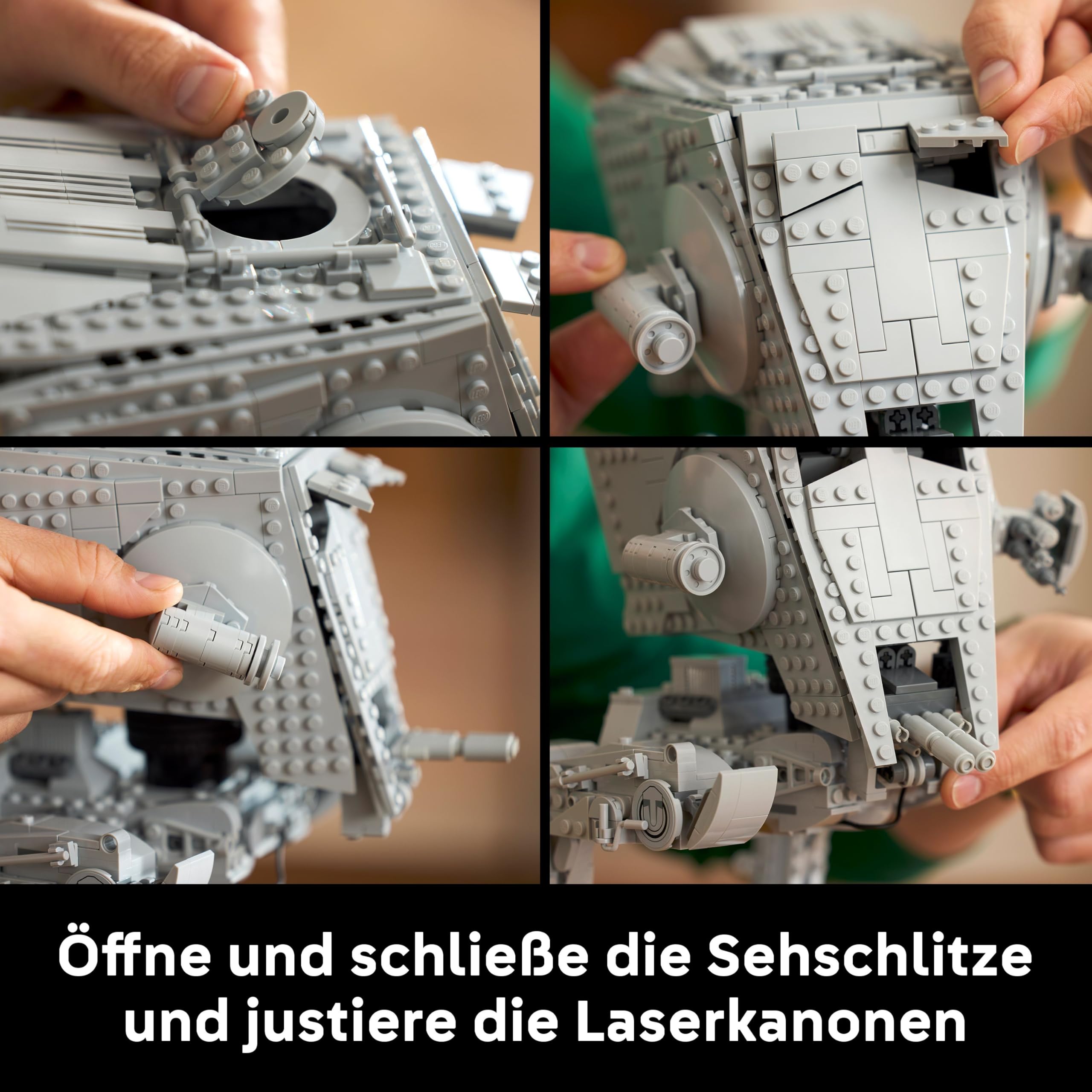 LEGO Star Wars AT-ST Kampfläufer - Bauset für Erwachsene - UCS Modell zum Ausstellen mit Minifigur & Informationstafel - Sammlerstück & Geschenk für Fans - 75417