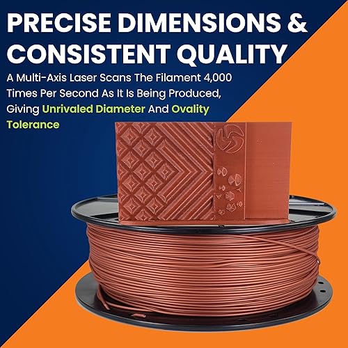 Miniatura 93 de 3D-Fuel 3D Filamento Pro PLA+ Negro Medianoche de Alta Temperatura y Resistente, 1.75mm, 1 kg +/- 0.02mm de Tolerancia, Fabricado en EE.UU., Fácil