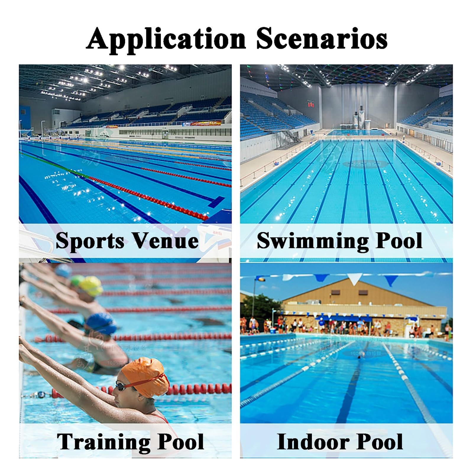 Cuerda de Seguridad para Piscina, Divisor de Piscina Y Azul, Separador de Carriles de Piscina con Gran Flotabilidad, Cuerda Flotante Trenzada de Nailon para Piscinas./9.8M Long/32Foot