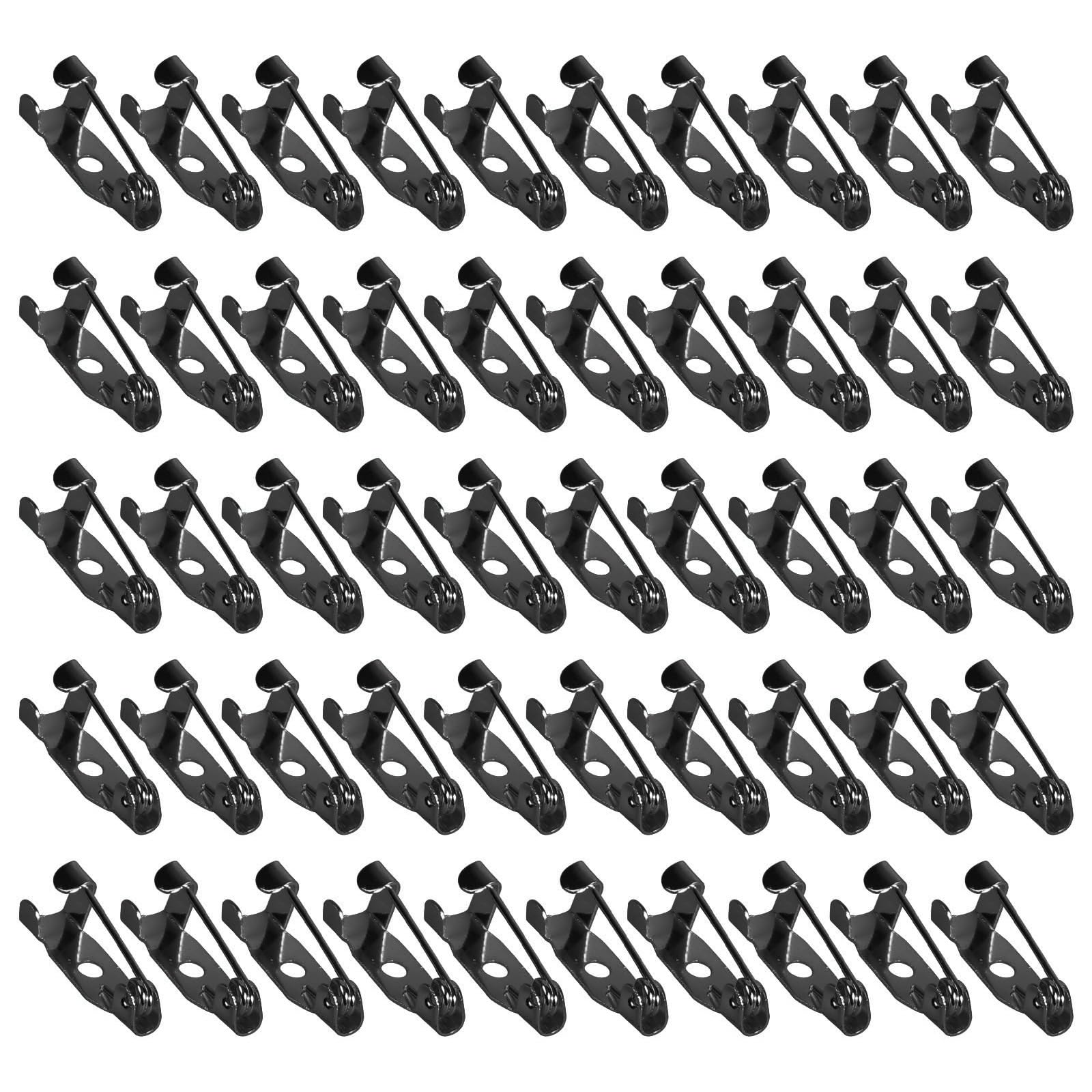 NEWFT Of 50 Brooch Pins with Optional Size Pins Secure Back Clasp for Brooches and Jewelry Project
