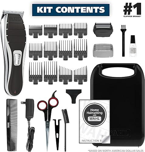 Miniatura 2 de Wahl Clipper 2 en 1 Afeitadora y cortadora de pelo de iones de litio, cable recargable, kit combinado de cortadora de pelo y afeitadora inalámbrica,