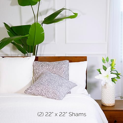 Vista 128 de Fundas Southshore Fine Linens Vilano Springs, para almohada, acolchadas, Microfibra, Pizarra, 20" x 36" 01 - Blanco brillante