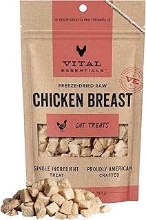 Vital Essentials Minnows Cat Treats, 0.5 oz | Freeze-Dried Raw | Single Ingredient | Grain Free, Gluten Free, Filler Free