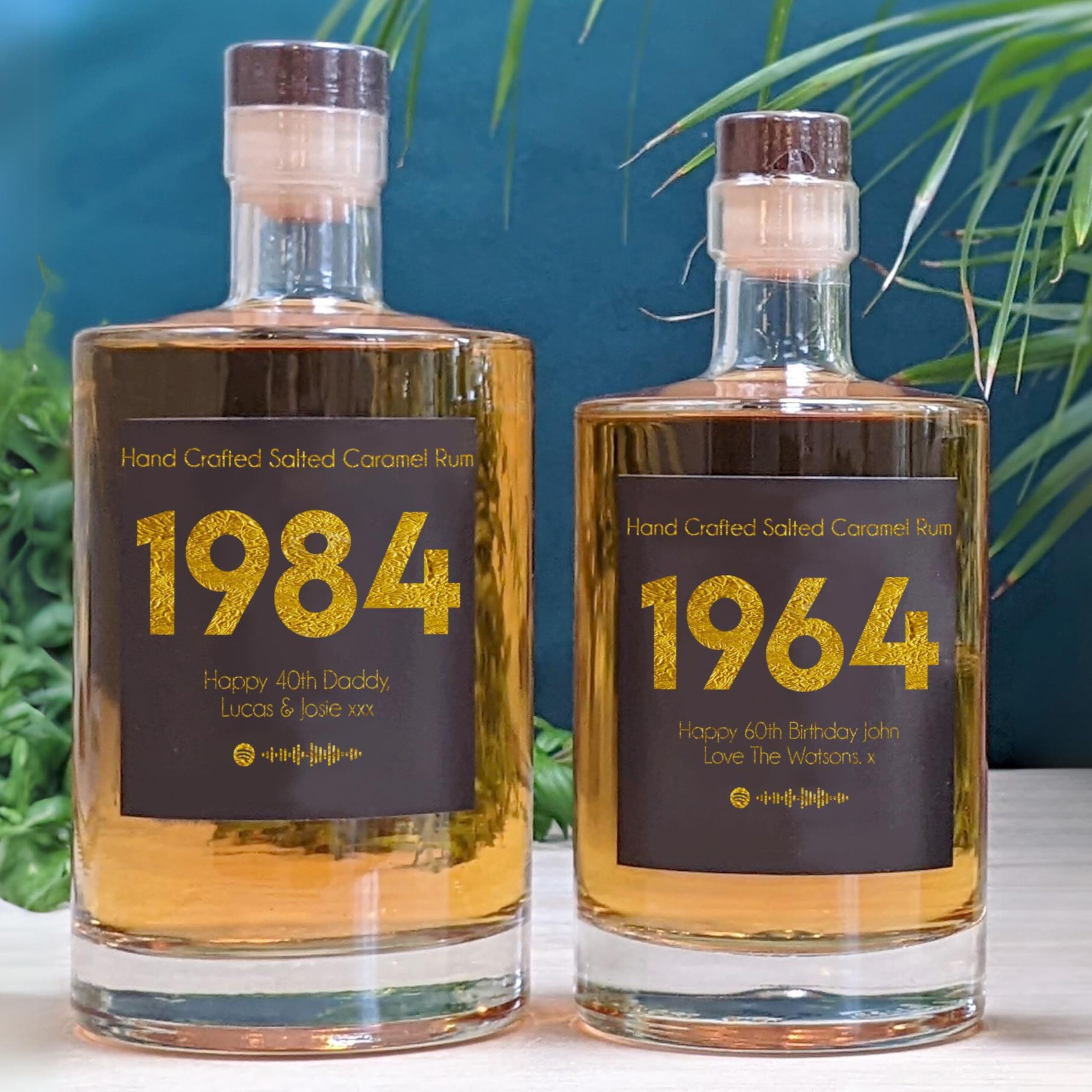 Personalised Salted Caramel Rum With Music