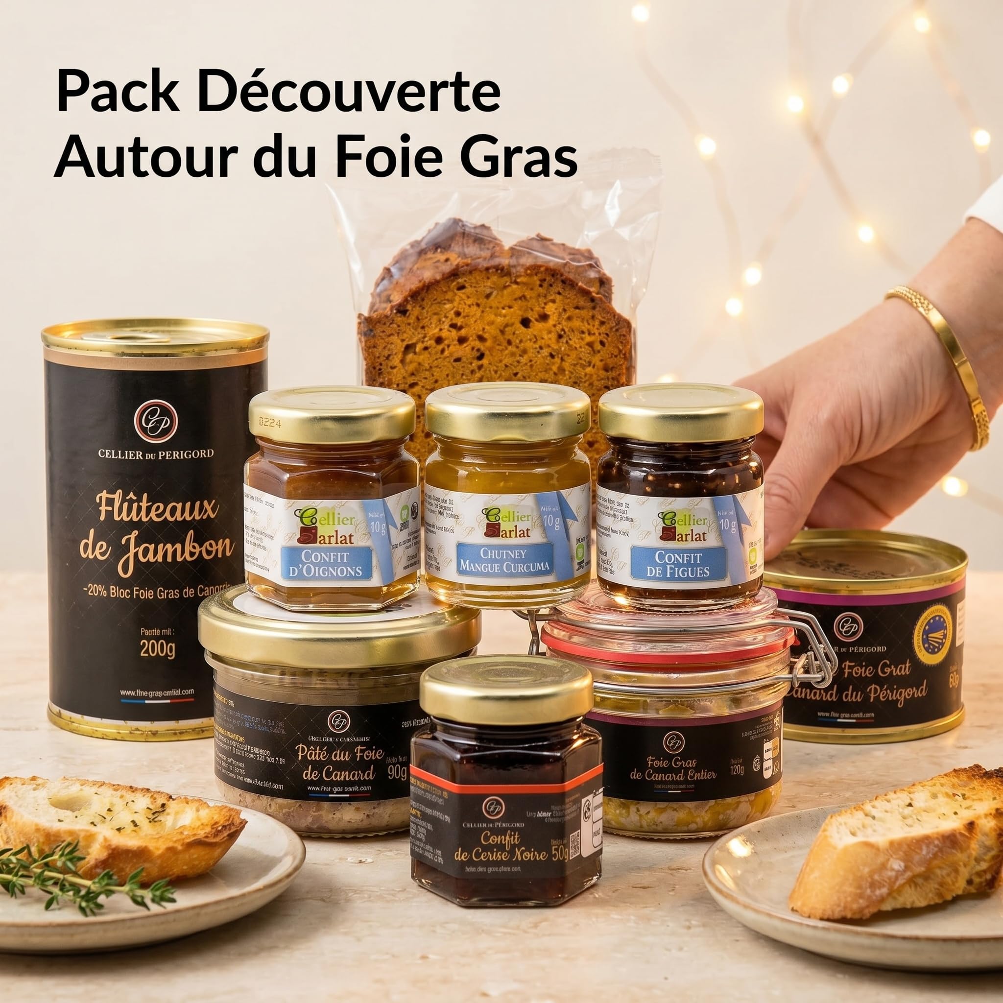 Cellier du Périgord Pack Découverte Foie Gras 6 Spécialités
