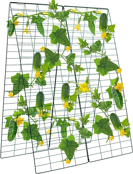 48" H x 34" L Cucumber Trellis for Garden A Frame, Garden Trellis for Climbing Plants Outdoor for Raised Bed(1 Packs) 48*34inch 1pack