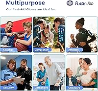 Vista 6 de Guantes de primeros auxilios empaquetados individualmente