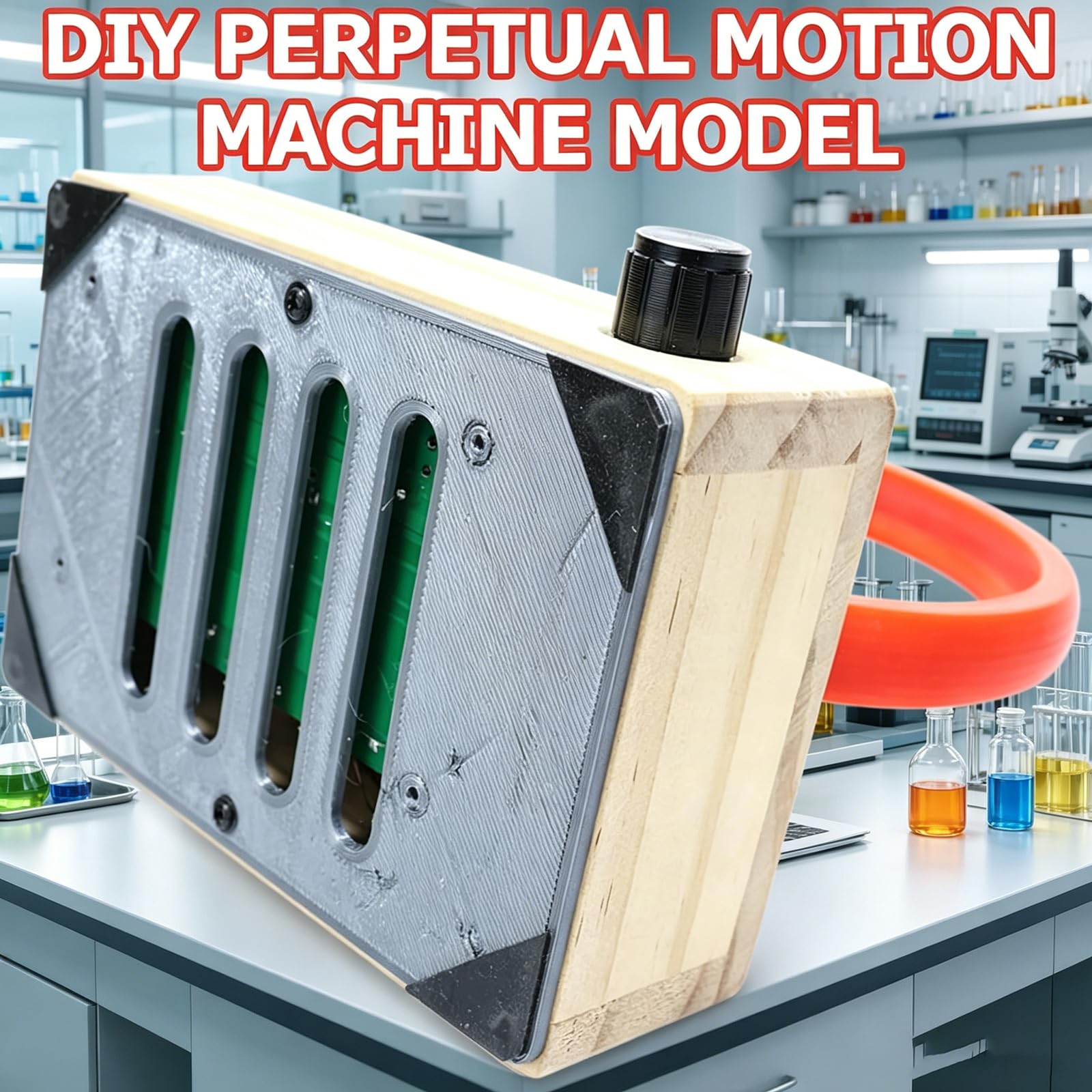 Modello Fai-da-Te di Macchina A Moto Perpetuo, Kit per Esperimenti di Fisica con Ciclotrone Elettromagnetico, Controllo Preciso A Sfera Singola, per Laboratorio Ed Esperimenti Scientifici.