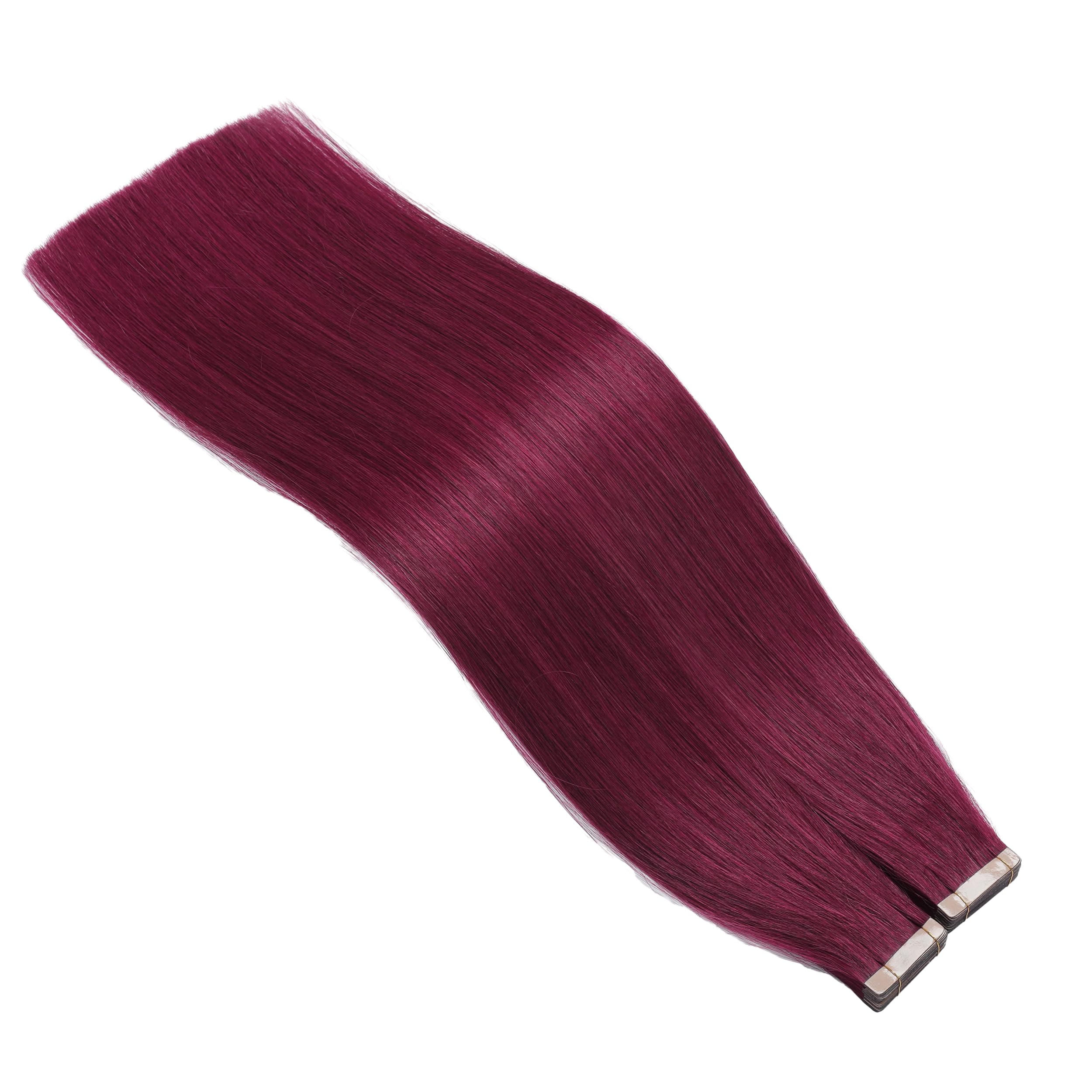 Hotlulana Extension Capelli Veri Biadesivo Rossi(#99J) Extension Capelli Veri 18Pollici 20pcs 45cm 40g Invisible Extension Biadesive Capelli Veri Remy Skin Weft Tape in Hair Extensions Human Hair.