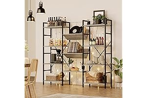 4 Tier Industrial Amyove Bookshelf Office Display Shelves