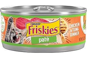 Purina Friskies Pate Wet Cat Food: Delightful Chicken & Tuna Dinner for Your Feline Friend