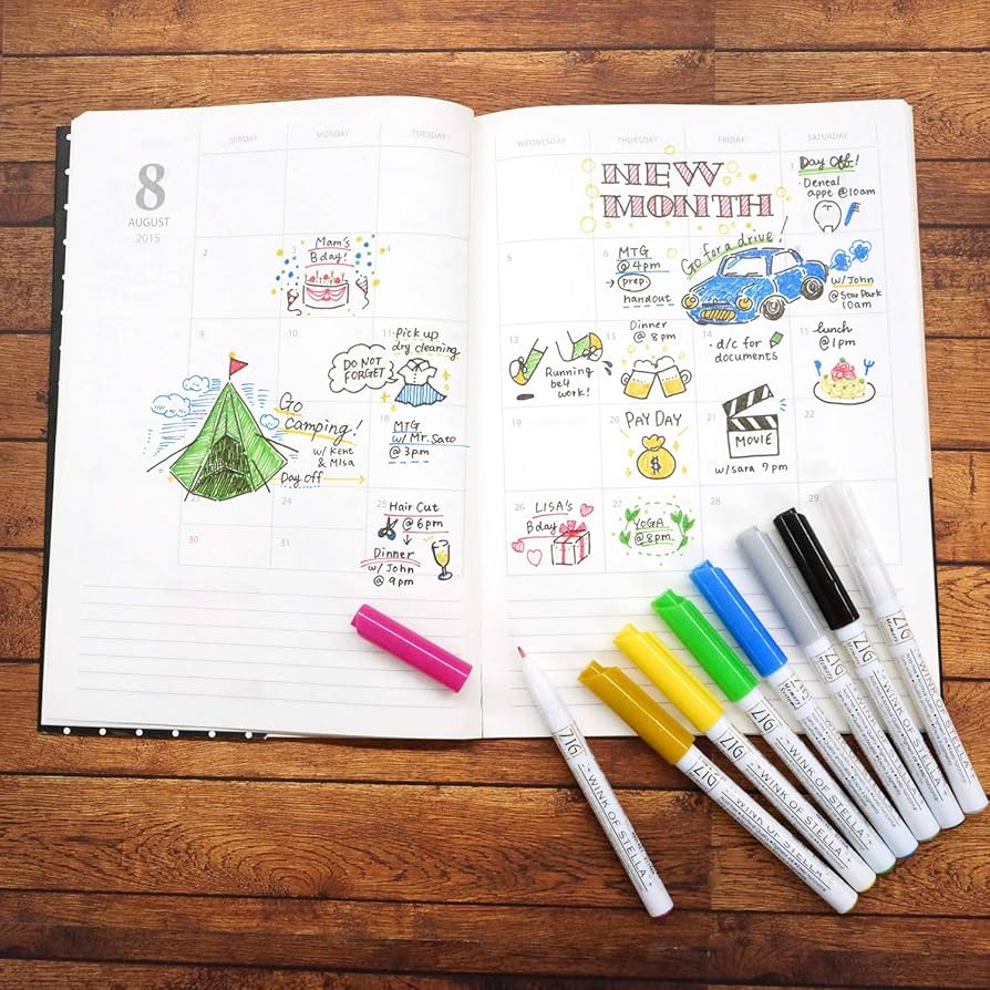 SELVE　 コーキー Amazon.com: Kuretake ZIG Memory System Glitter Marker, Wink