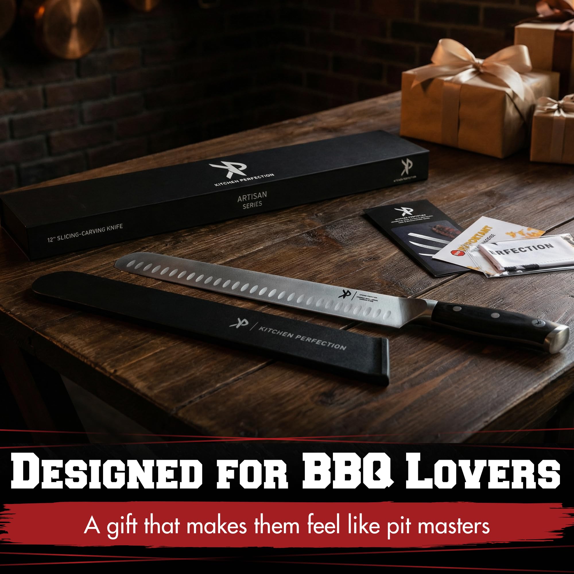 Kitchen perfection 12" Brisket Knife for Carving & Slicing Meat - BBQ Gifts — Amazon image 7
