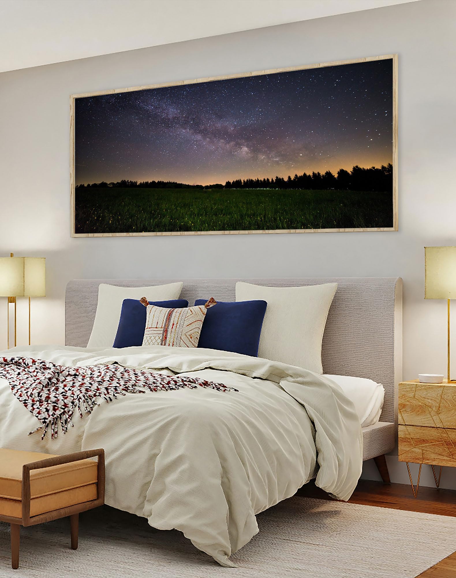 Instarry 5D Diamond Painting Grandi Dimensioni Foresta Delle Stelle Artigianato Decorazione per Casa e Pareti 120x60 cm