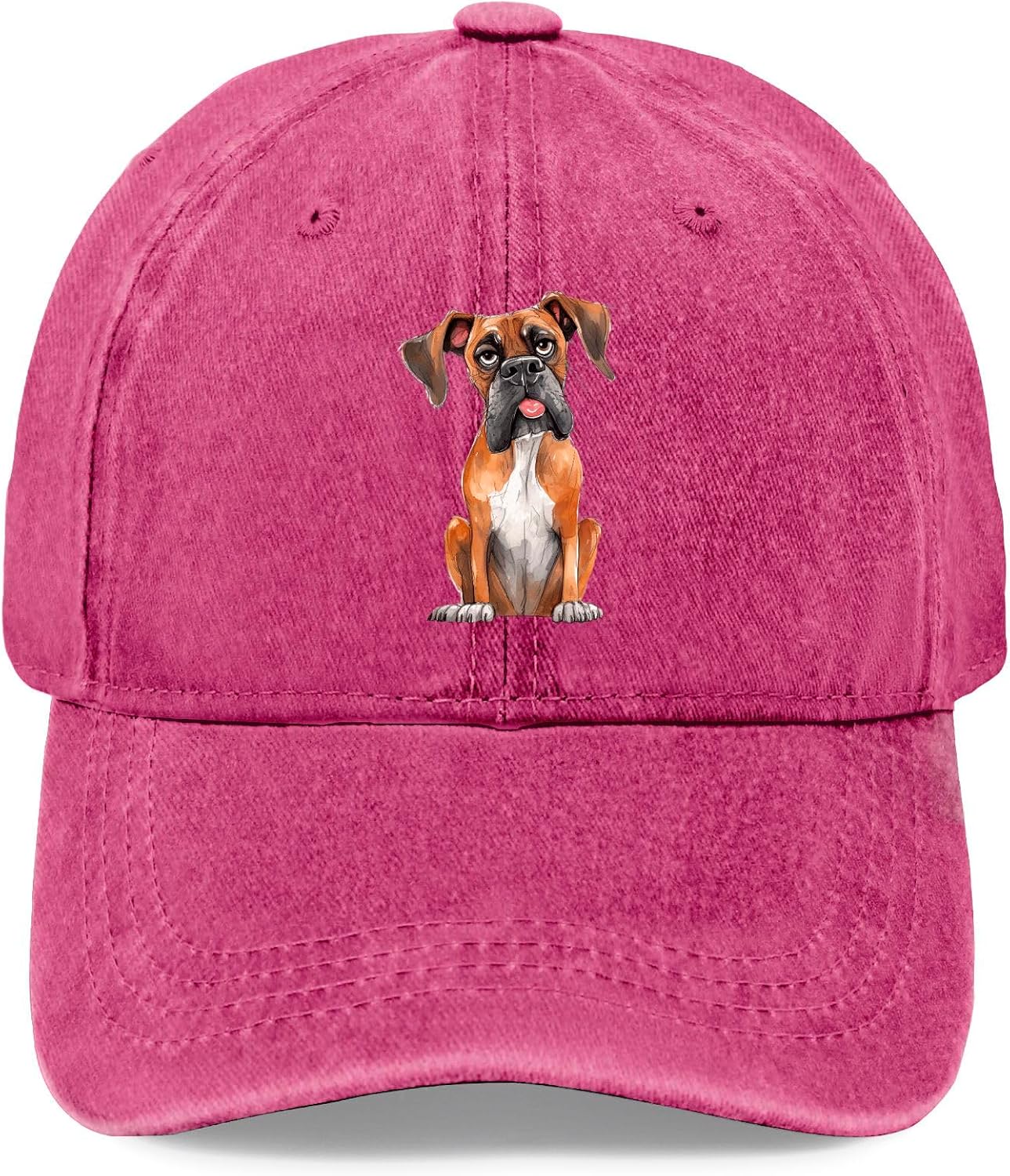 Boxer Dog Hat Men Vintage Baseball Hat Funny Birthday Gifts for Dad