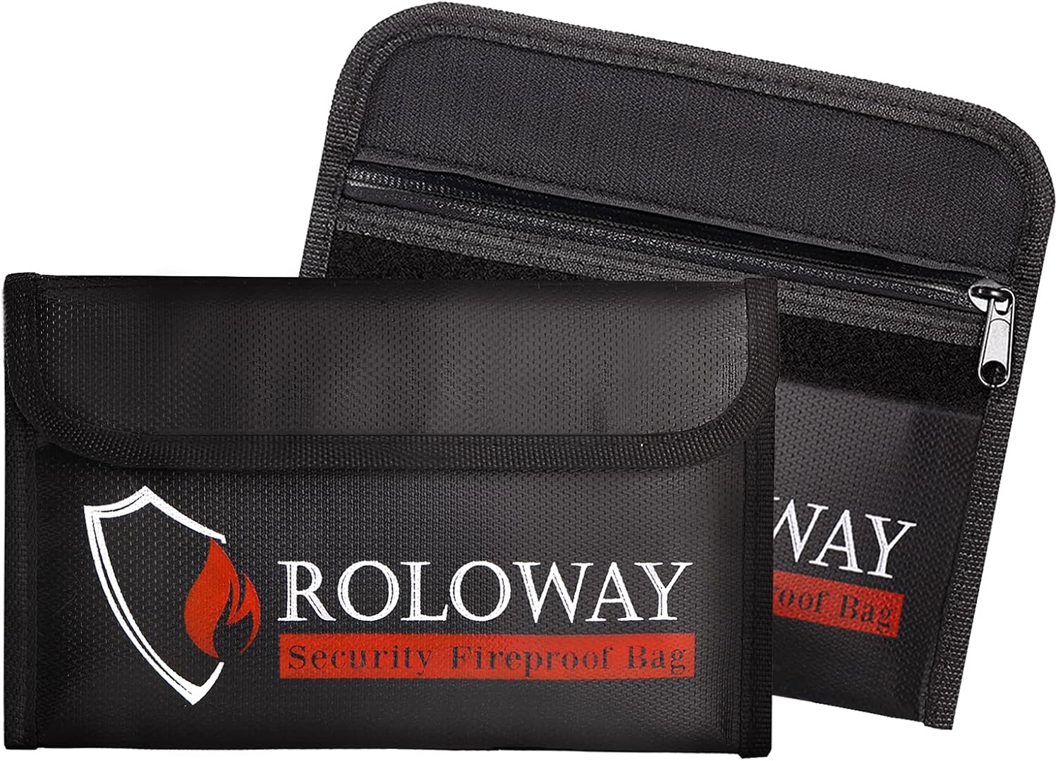 ROLOWAY Small Fireproof Bag (5 x 8 inches), NonItchy Fireproof Money