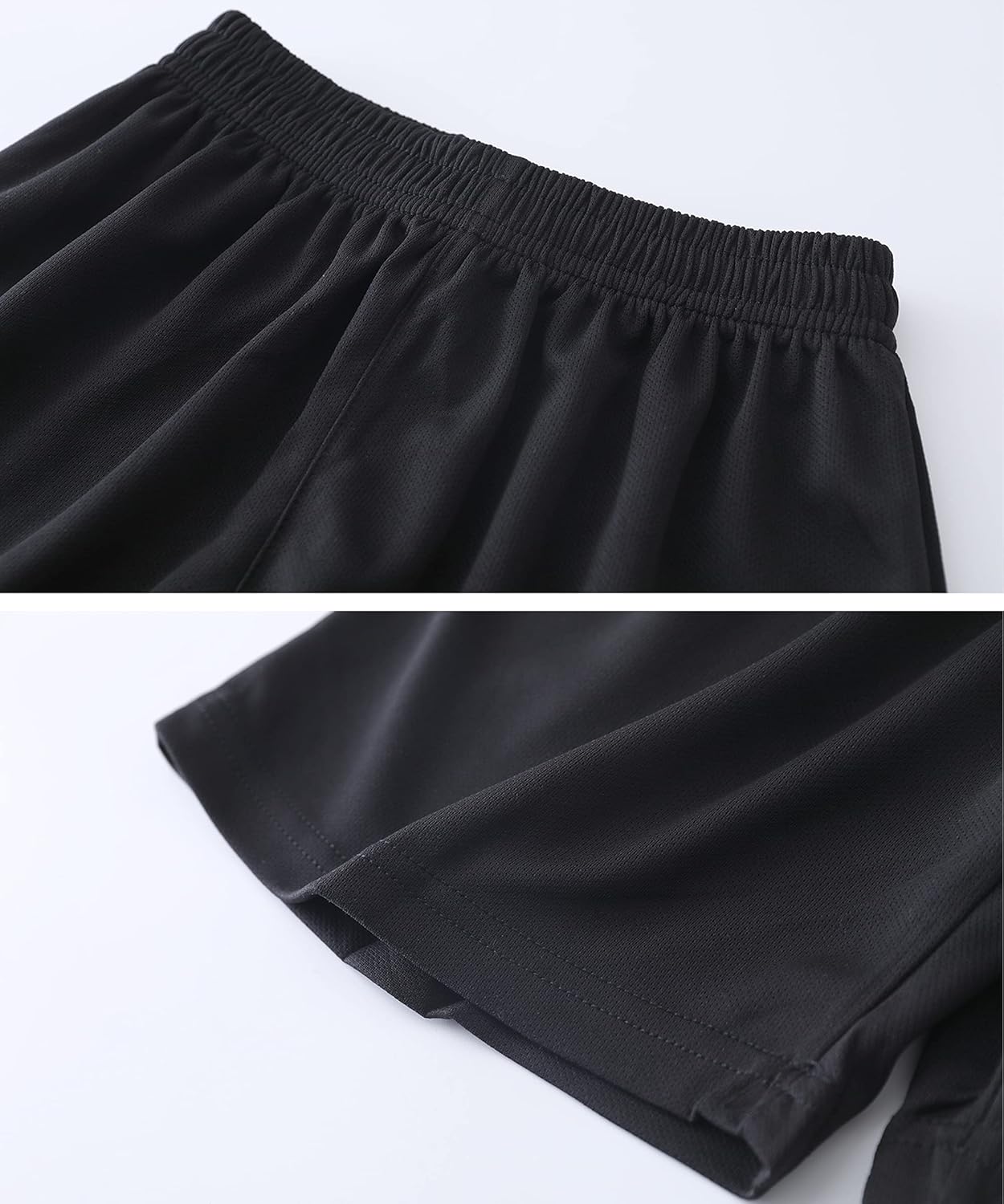 Hiheart Boys Quick Dry Short Sleeve T-Shirt and Mesh Shorts Soccer Set - Image 5