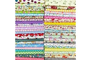 Flic-Flac Cotton Craft Fabric 4" x 4" Squares