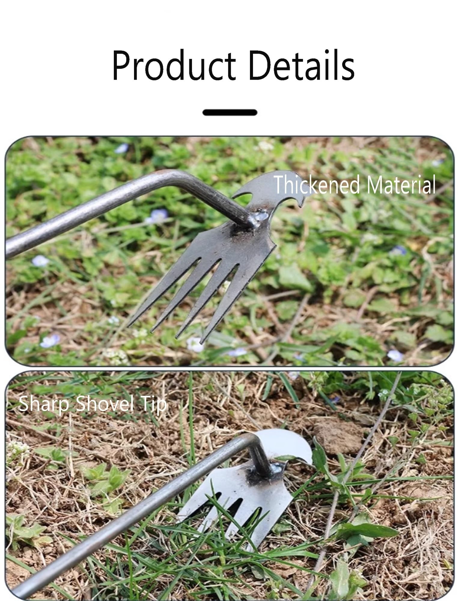 Weed Pulling Tool, sarchiatore manuale con manico, artefatto da giardino, per prato e giardino