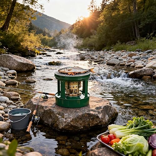 Miniatura 6 de Estufa de queroseno, estufa de aceite quemador de cocina portátil, estufa de camping barbacoa, Fogon De Petroleo - Equipo de cocina duradero al aire